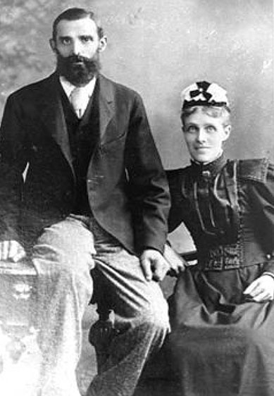 Fred Denham and second wife Caroline